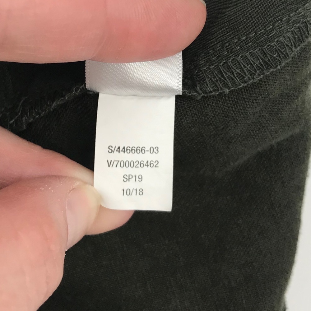 Athleta Cabo Linen 8” Shorts Olive Green 0 - Picture 9 of 10